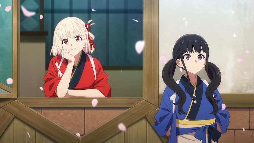Lycoris Recoil: Friends Are Thieves of Time.